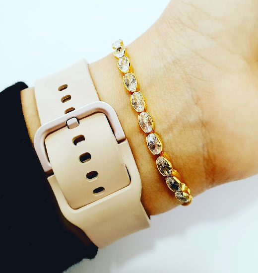 Pulsera White Squares4