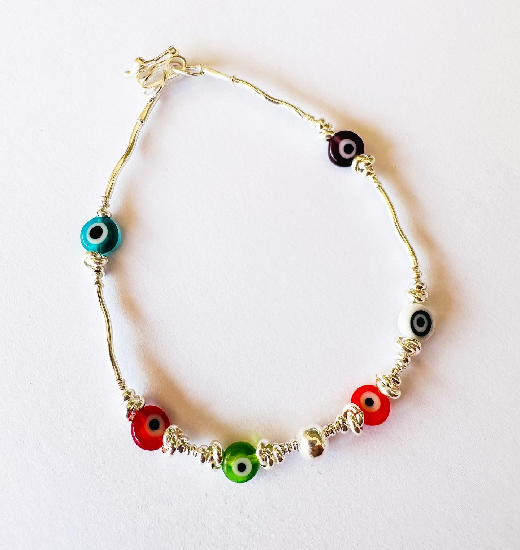 Pulsera Ojo Turco Silver 5a
