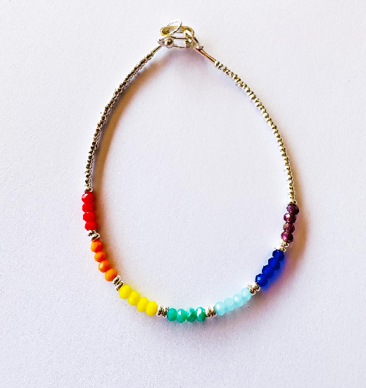 Pulsera Silver Rainbow2